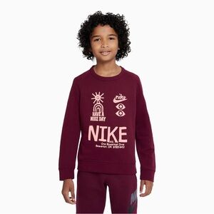 Nike kids logo jersey sweatshirt